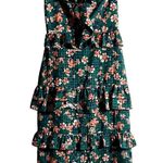 Tularosa  Kelly Green Floral Lily Dress size M C6 Photo 3