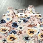 Maurice's Pink Multicolor Floral Print Sleeveless Strappy Back Shift Mini Dress M Photo 7