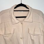 Maurice's North Shore Shacket Solid Cream Oversized Button Down Photo 2