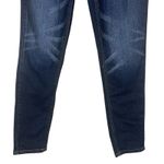 American Eagle Mom Jeans Womens 00 Dark Wash Whiskered Stretch Y2K Casual Photo 2