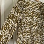 Sézane Sezane Boby ikat ruffle button down blouse Photo 6