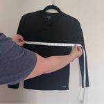Champion Black V Neck Long Sleeve Athletic Top Photo 4