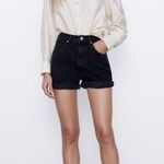 ZARA  TRF Black High Rise Denim Shorts Photo 0