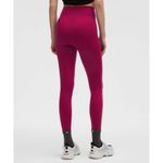 Lululemon  Glow Up Super-High-Rise Tight 25" in Magenta Smoke Size 6 New Photo 5