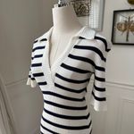 Tuckernuck Caroline Constas Crochet Collar Ribbed Nautical Stripe Blue White S Photo 5