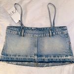 ZARA  denim mini skirt top Photo 1