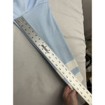 Womans Pullover Sweatshirt Large Blue White 1/4zip Long Sleeve Collar Photo 5