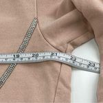 ZARA  Women Sweatshirt beigh Peach with rhinestones Size M Photo 8