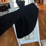 Free People NWT  talk now black bell sleeve low cut v neck mini dress Photo 2