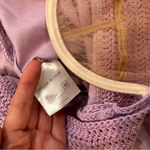 NWT Magda Butrym Crochet Balconette Mini Dress Purple Size M Photo 6