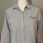 Vineyard Vines ‎ blue white striped performance vented button down shirt size 0 Photo 2