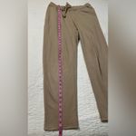Eileen Fisher Tan Track Pants High-Waisted Straight Leg 100% Organic Cotton Photo 6