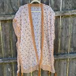 Bon Voyage Ditzy Floral Paisley Kimono NWT | OS Tan Photo 2