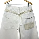 Free People We The Free Waterfalls Baggy Wide Leg Pants 30 Cream Utility Y2K Photo 8