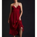 Anthropologie  Ruched Halter Midi Dress Photo 1