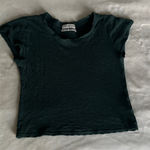Urban Outfitters Forest Green Waffle Knit Tee Photo 0