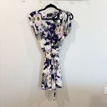 Tahari Yumi Kim Bora Bora Navy SoHo Mixer silk wrap dress size 8/large Photo 1