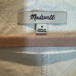 Madewell  Darted V-Neck Crop Top in Floral Retail $92 White Size 6 Photo 4