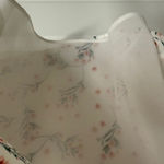 CeCe  Ruffle Floral Top NWT Pink Flounce  Romantic Feminine Ethereal Whimsy Photo 6