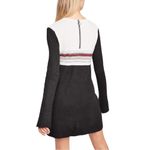 Free People  Colorblock Knit Lightweight Mini Sweater Dress US XS Photo 9