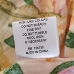 Rose + Olive Yellow Tropical Print Wide-Leg Pants NWT Size Medium Photo 9