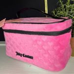 Juicy Couture Pink Heart Velvet Makeup Train Case NWT Photo 2