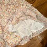 Skies Are Blue  flowy floral short‎ elastic waist and tie belt size MD cottage Photo 5