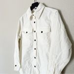 Madewell Jacket Womens Corduroy Relaxed Shirt-Jacket White Western Size XS NEW Photo 4