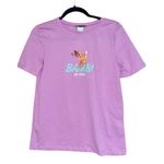 ZARA NWOT   X DISNEY BAMBI T SHIRT PURPLE SMALL Photo 8