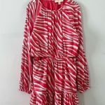 Michael Kors NWT Zebra Print Cotton Lawn Cutout Pink Long Sleeve Mini Dress Photo 5