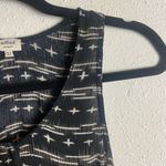 Wilfred Aritzia  Size XXS Midi Dress Black White Gauzy Aztec Boho Photo 4