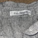 Cut Loose Easy Shirt Linen Cotton Large Black Photo 9