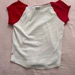 Urban Outfitters BDG Red and White Denny Lace Layered Twofer Top Photo 3