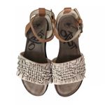 OTBT Voyage Dove Grey Leather Sandals Photo 6