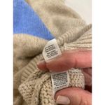 Aerie Mock Neck Chunky-Knit Acrylic Blend Sweater Stripe Beige Womens Size Large Photo 7