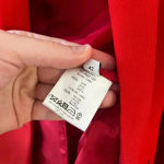 Givenchy 65  Red One Button Blazer Wrist Zippers Size 42 Color Red Photo 5