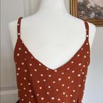 Madewell  EUC 6 burnt orange Polka Dot Button-Up Cami Top Photo 2