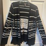 Linda Matthews Women's Open Knit Cardigan Size L White Size L Photo 2