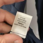 Harlowe $ Graham Harlowe & Graham Navy Scoop Neck Long Sleeve Top size Small Photo 5