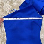 Jovani Size 00 Royal Blue One shoulder Ruffled Gown Photo 4