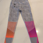 Peloton  x Adidas Heat Ready Grey Print Legging Photo 0