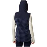 Columbia  Benton Springs Overlay Vest‎ Size Small Blue/Black Houndstooth Print Photo 1