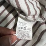 Neutral Aesthetic Oversized Striped Long Sleeve Shirt – XL Tan Photo 5