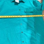 Fantastic Fawn Smiley Face Patch Corduroy Shacket in Jade Size Small Photo 8