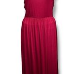 Boutique Womens Maxi Dress Sleeveless Tank Top Elastic Waist Scoop Neck Red 2XL Photo 0