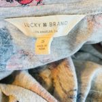 Lucky Brand  gray floral scoop neck short sleeve T Photo 1