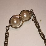 Elegant Vintage Gold Tone and Faux Pearl Classic Retro Necklace Photo 4