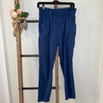 Athleta Skyline Paper Bag High Waisted Blue Pants Size 4 Photo 1