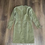 Duluth Trading Co Womens XS Makers Studio Dress Olive Green Pockets Long Sleeve Photo 6