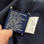 Mackintosh New England Anorak Jacket Striped Hood Snap Front Navy 2X Blue Photo 4